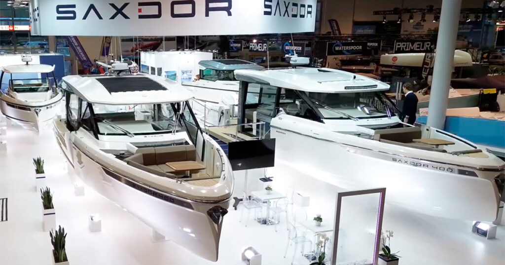 Saxdor boat at the boot Düsseldorf